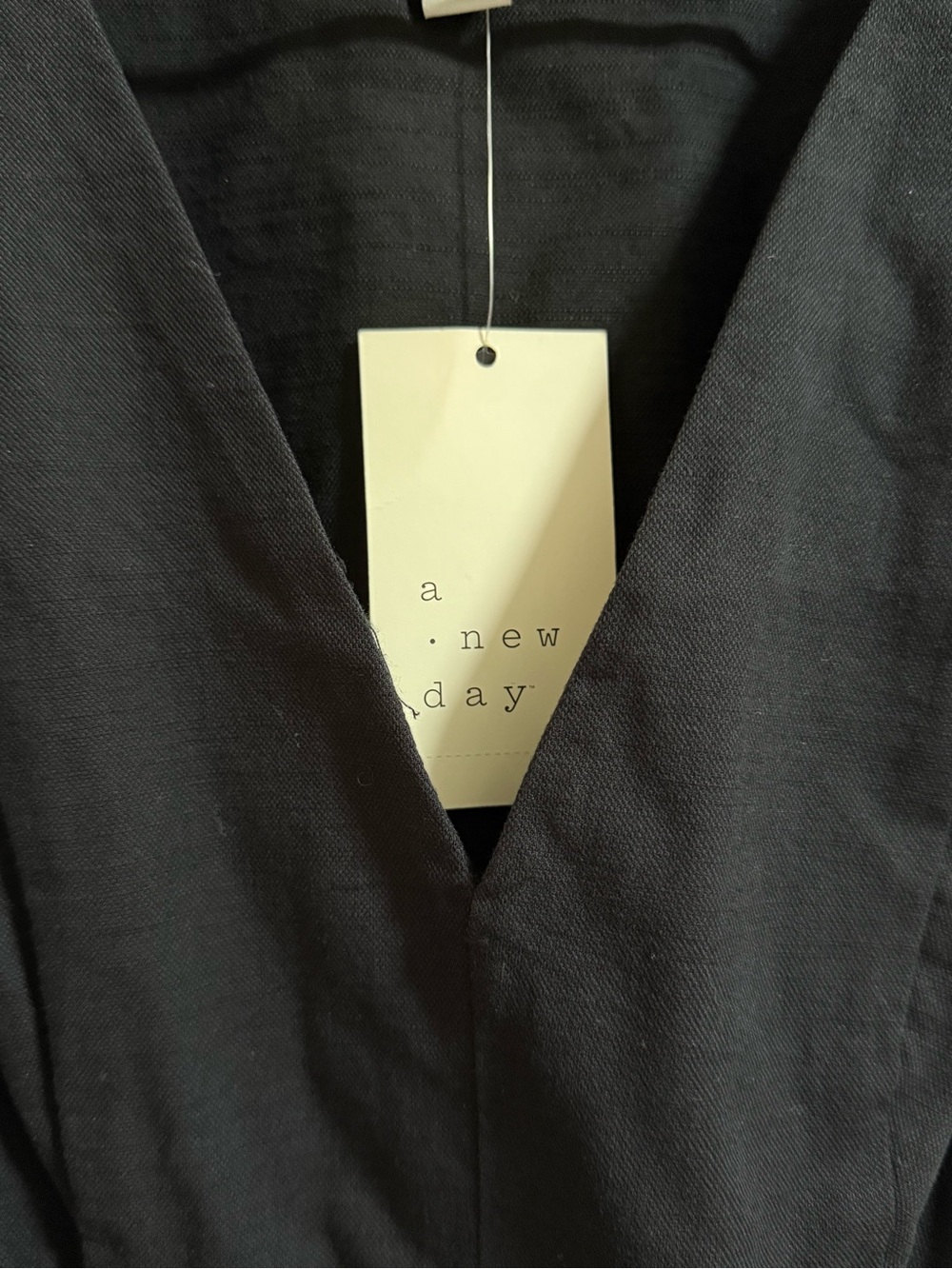 A New Day Classic V-Neck Black Sleeveless Dress - Picture 3 of 8